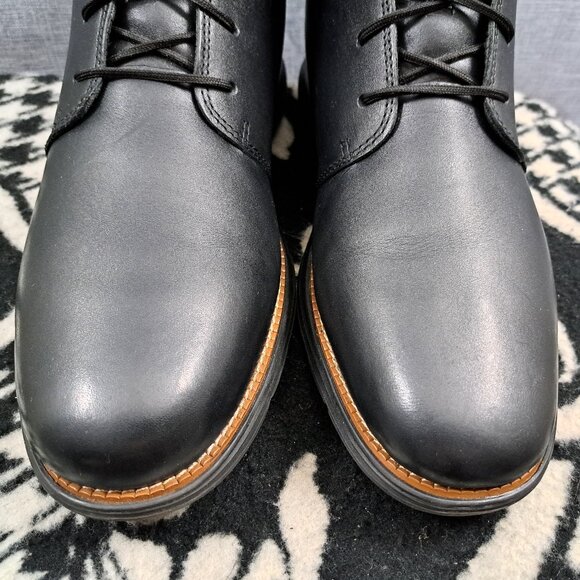 Size 11 Cole Haan Men\'s Grand+ Ultra Chukka Boots in black leather main image 8